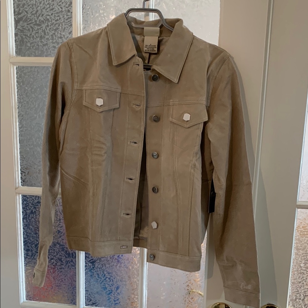 ONEILL NWT Women's Leather Tan Jacket